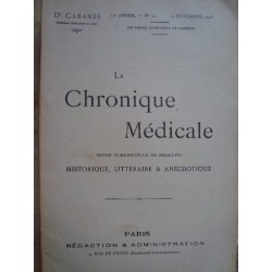 Dr CABANES  LA CHRONIQUE...