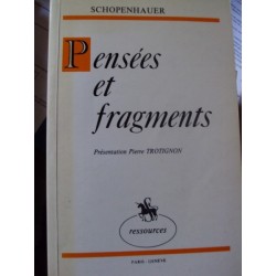 SCHOPENHAUER  PENSÃ‰ES ET...