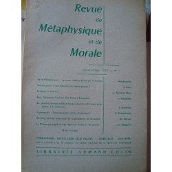 REVUE DE METAPHYSIQUE ET DE...