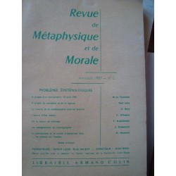 REVUE DE METAPHYSIQUE ET DE...