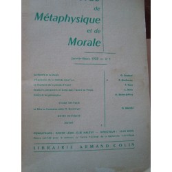 REVUE DE METAPHYSIQUE ET DE...
