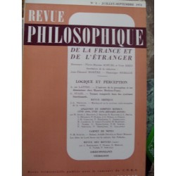 REVUE PHILOSOPHIQUE DE LA...