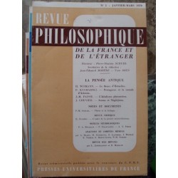 REVUE PHILOSOPHIQUE DE LA...