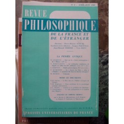 REVUE PHILOSOPHIQUE DE LA...