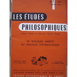 LES ETUDES PHILOSOPHIQUES