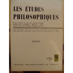 LES ETUDES PHILOSOPHIQUES
