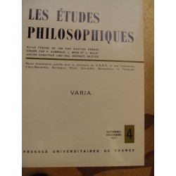 LES ETUDES PHILOSOPHIQUES