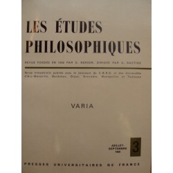 LES ETUDES PHILOSOPHIQUES