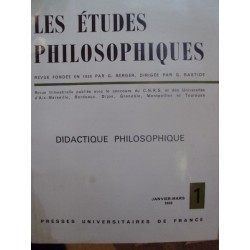 LES ETUDES PHILOSOPHIQUES
