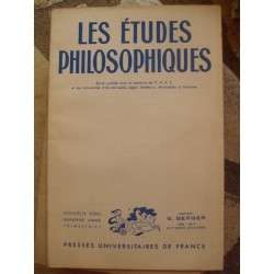 LES ETUDES PHILOSOPHIQUES