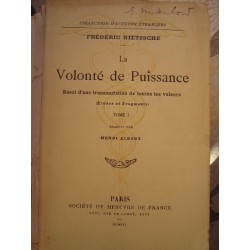 NIETZCHE  La volontÃ© de...